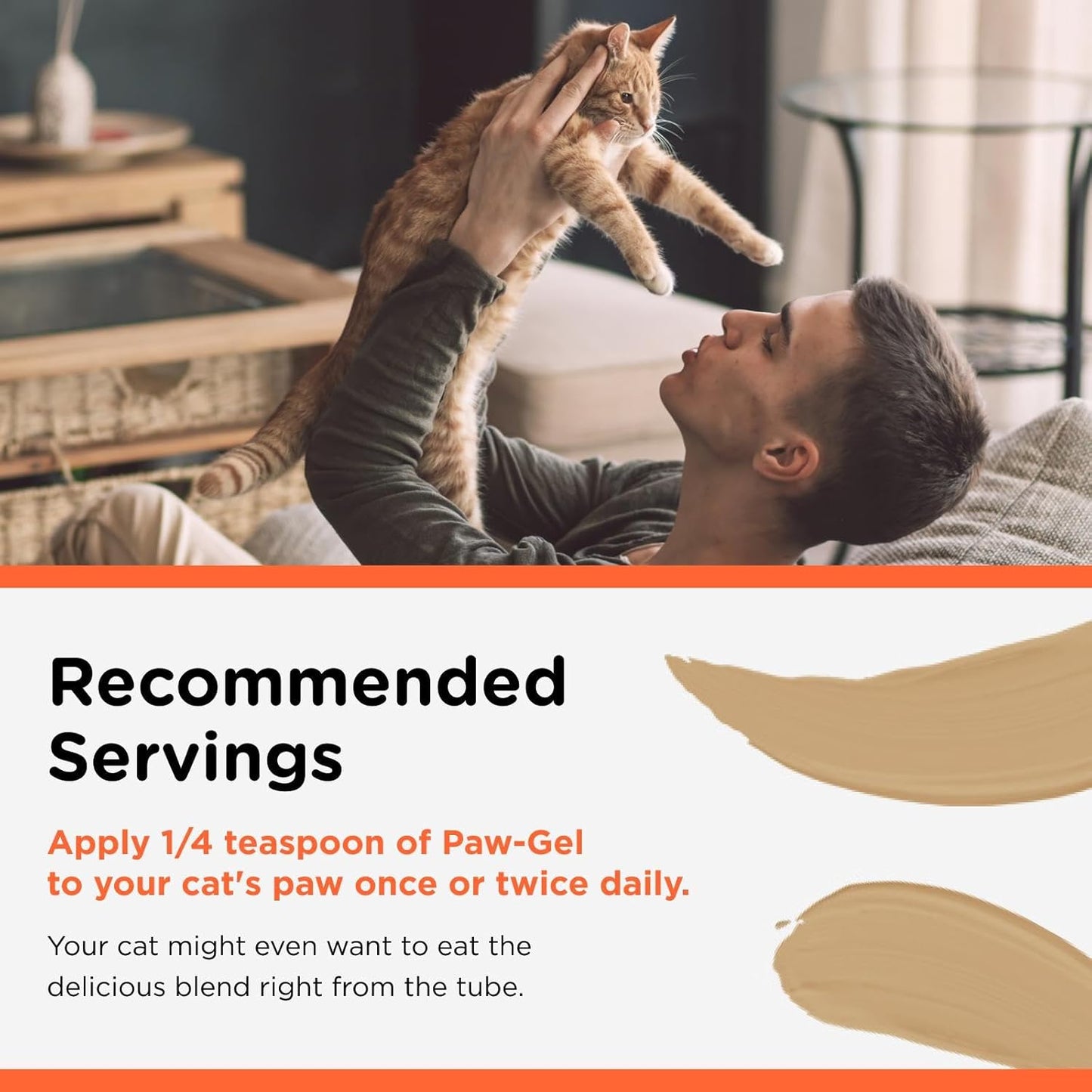 Hairball Paw Gel, Cat Hairball Remedy, Kitten Supplies, Hair Ball Relief for Cats, Fur Ball Remedy, Soybean & Coconut Oil, Salmon Flavor, 3 Oz