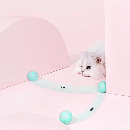 Smart Interactive Cat Toy Automatic Rolling Ball Electric Cat Kitten Ball Toys