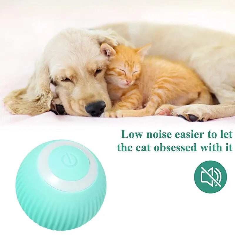 Smart Interactive Cat Toy Automatic Rolling Ball Electric Cat Kitten Ball Toys